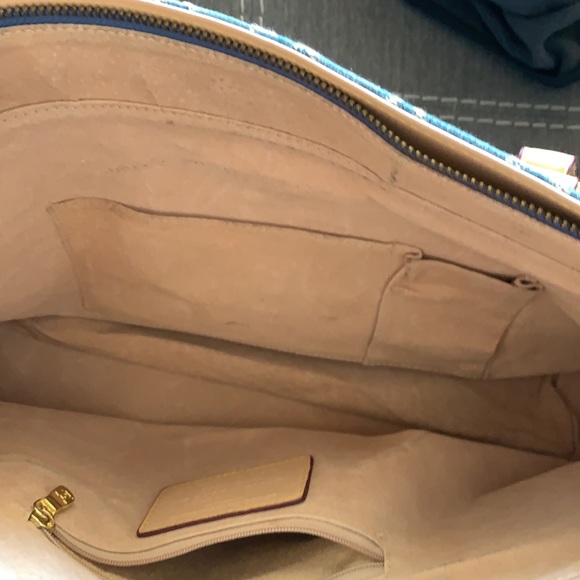 blue fabric tote - Picture 5 of 10